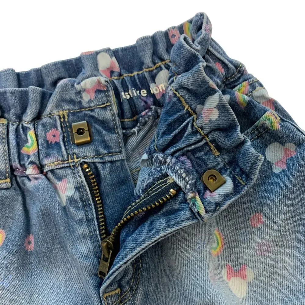 GAP Disney Minnie Mouse Just Like Mom Short medium blue denim